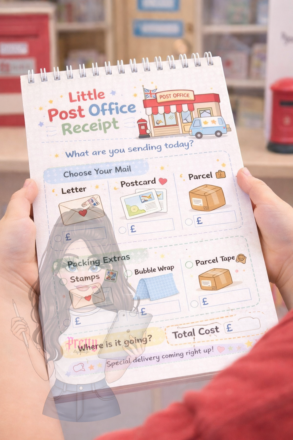 Kids Pretend Play Notepad Bundle | Post Office, Police & Pizza Shop Printable | Children’s Activity Pads | Role Play Worksheets | Digital Download