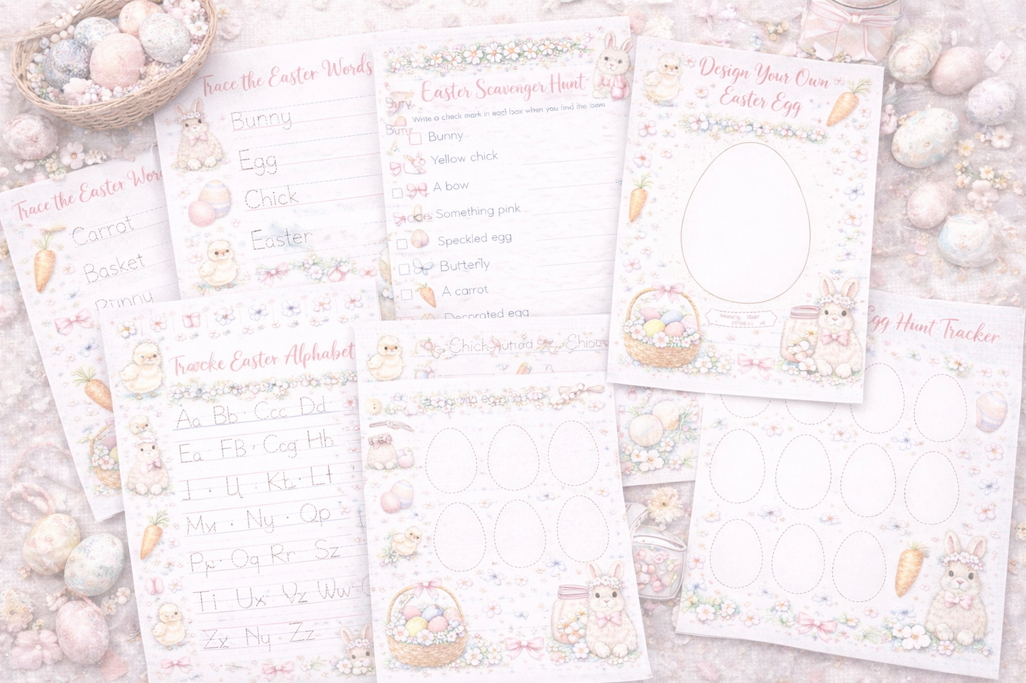 Easter activity book 17 pages