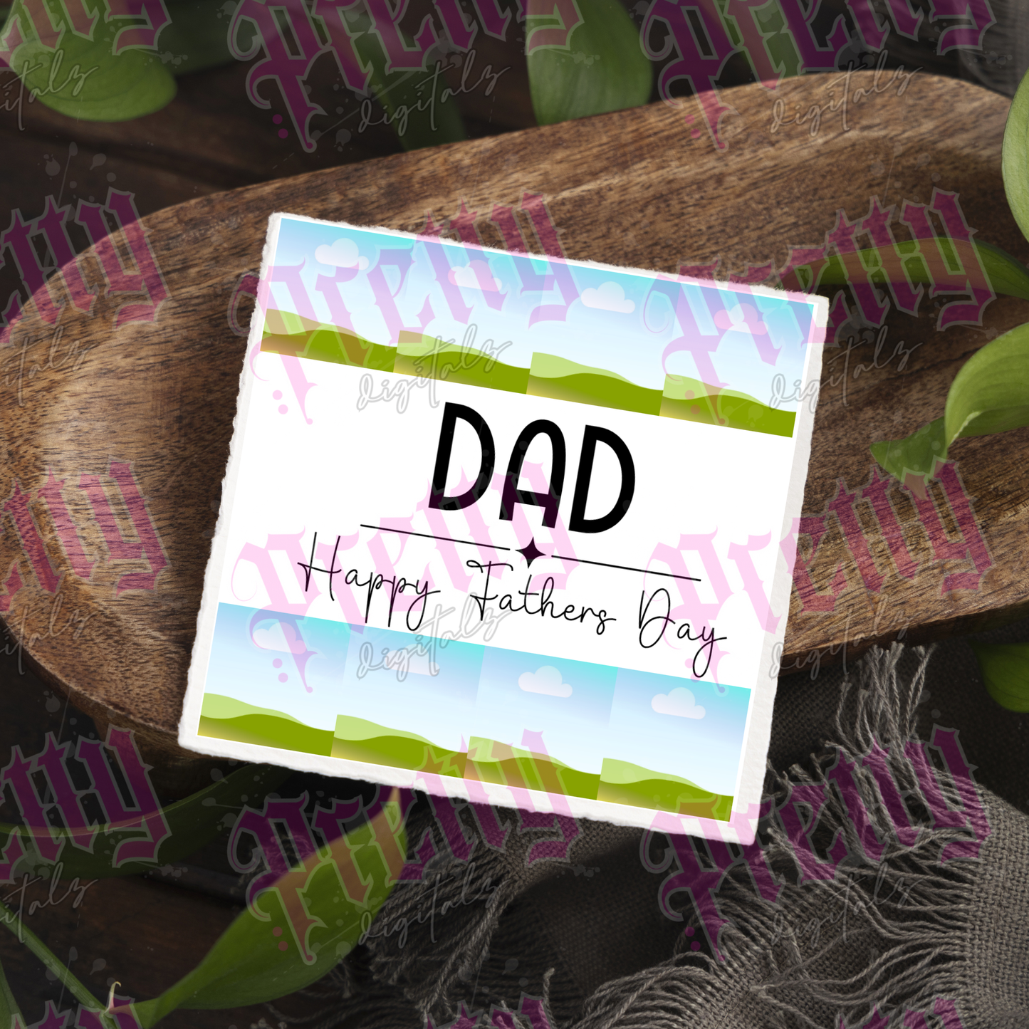 Father’s Day Card Designs Editable Canva Template Bundle – Digital Download