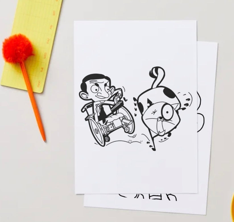Mr Bean colouring book pdf