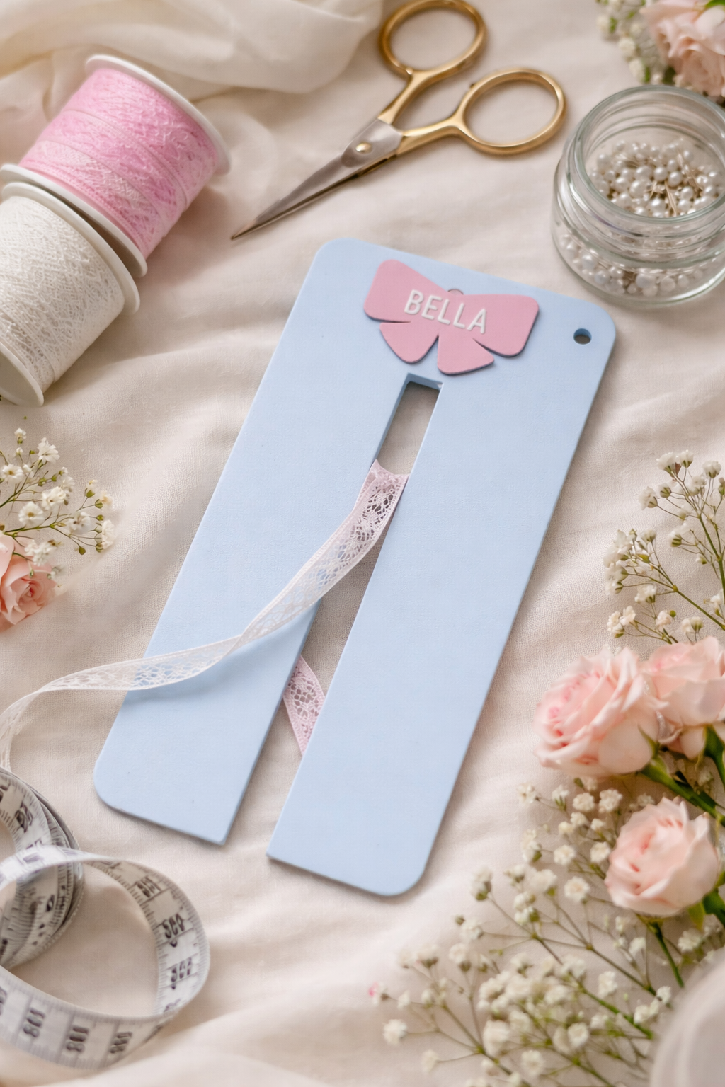 Personalised Bow Maker Tool | Custom Name Bow Jig | Ribbon Bow Maker | Craft Tool for Perfect Bows | Cricut & Small Business Must Have