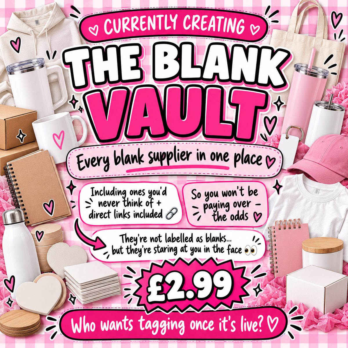 The Blank Vault | UK Blank Supplier Guide + Hidden Gems | Clickable Supplier Links PDF