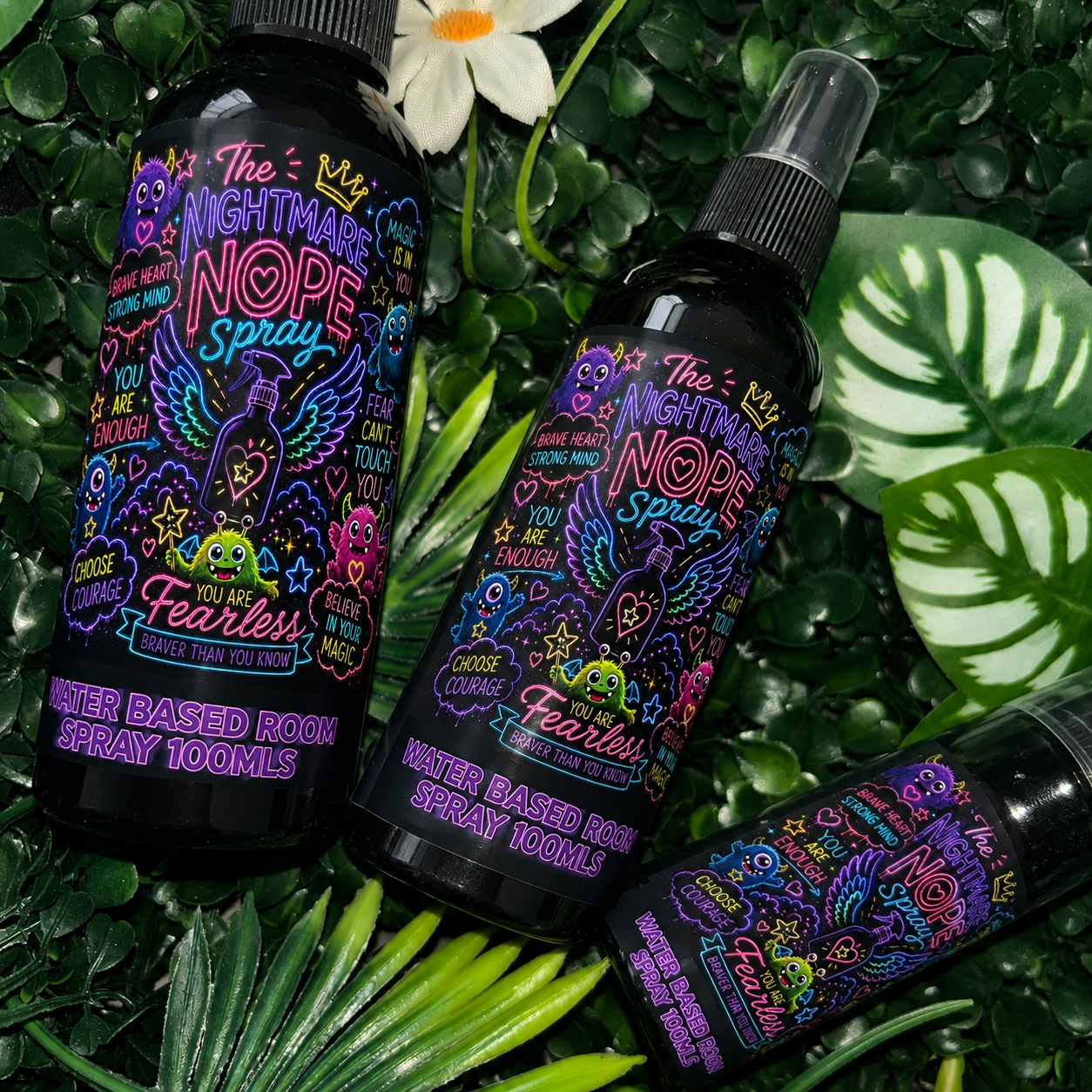 Monster Be Gone Spray for Kids | Bedtime Monster Spray | Children’s Sleep Spray with Instruction Card