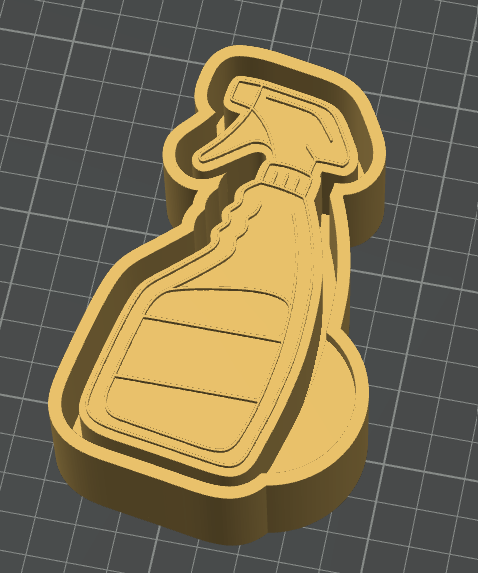 Spray Bottle Freshie & Wax Melt Mould STL File | 3D Print Digital Download | Freshie Mould Housing File