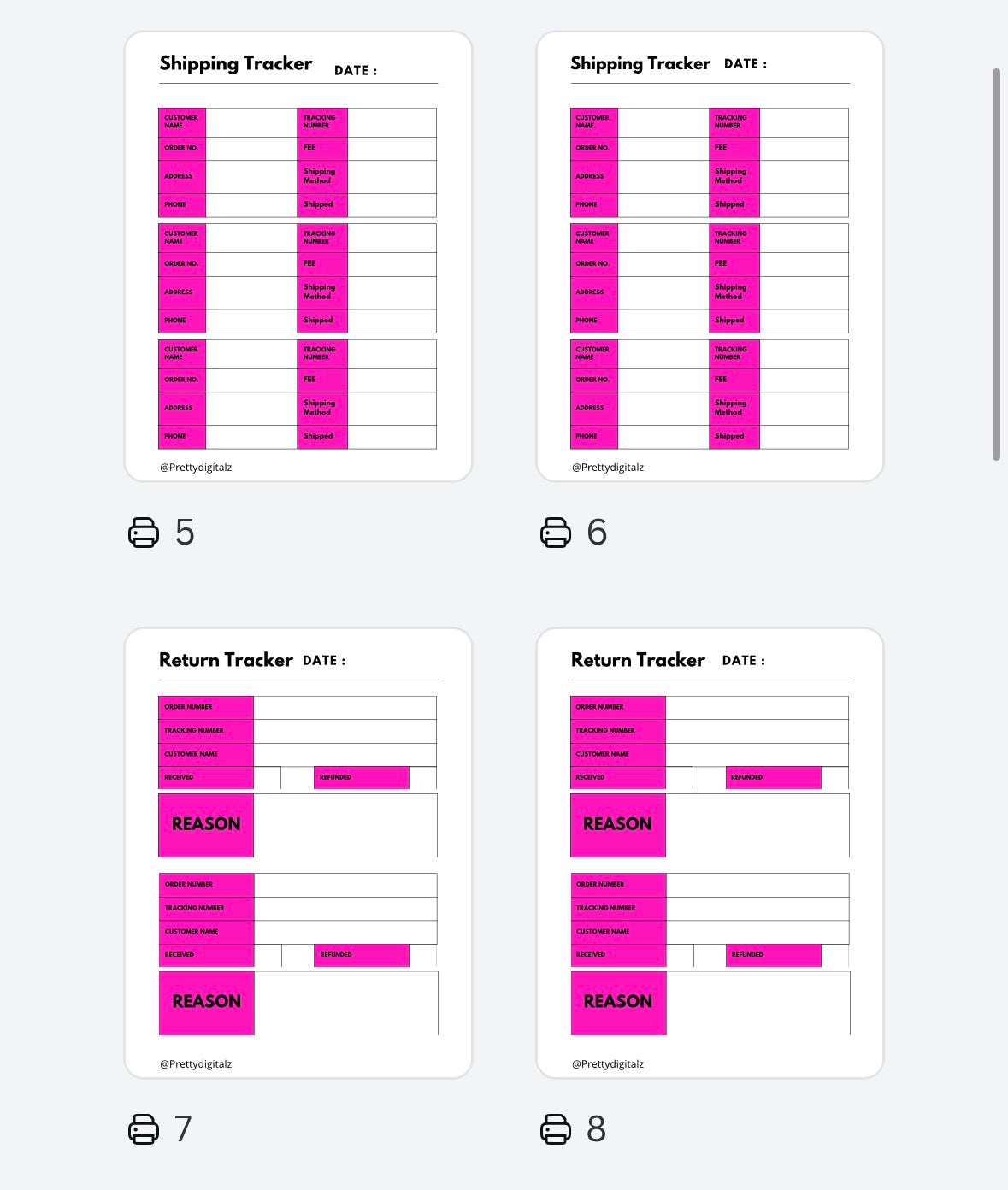 Boss Babe Business Planner – PLR Digital Download | Small Business Planner | Etsy Seller Planner | Printable Business Tracker | Resell Rights Included