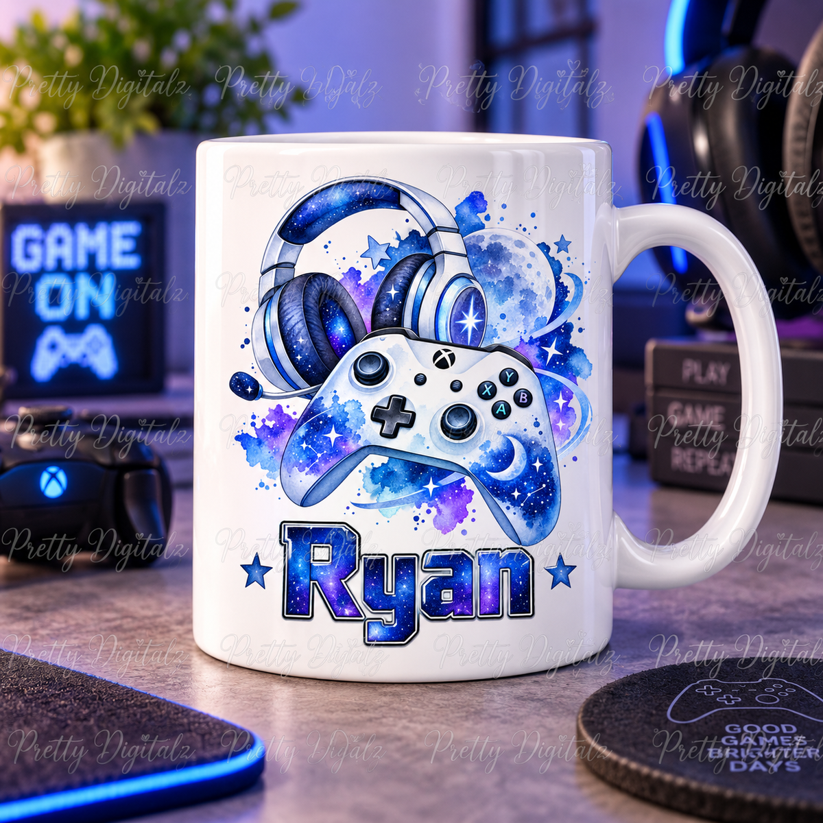 Gamer Boy PNG Bundle | 10 Gaming Controller & Headset Designs | 300 DPI Digital Download