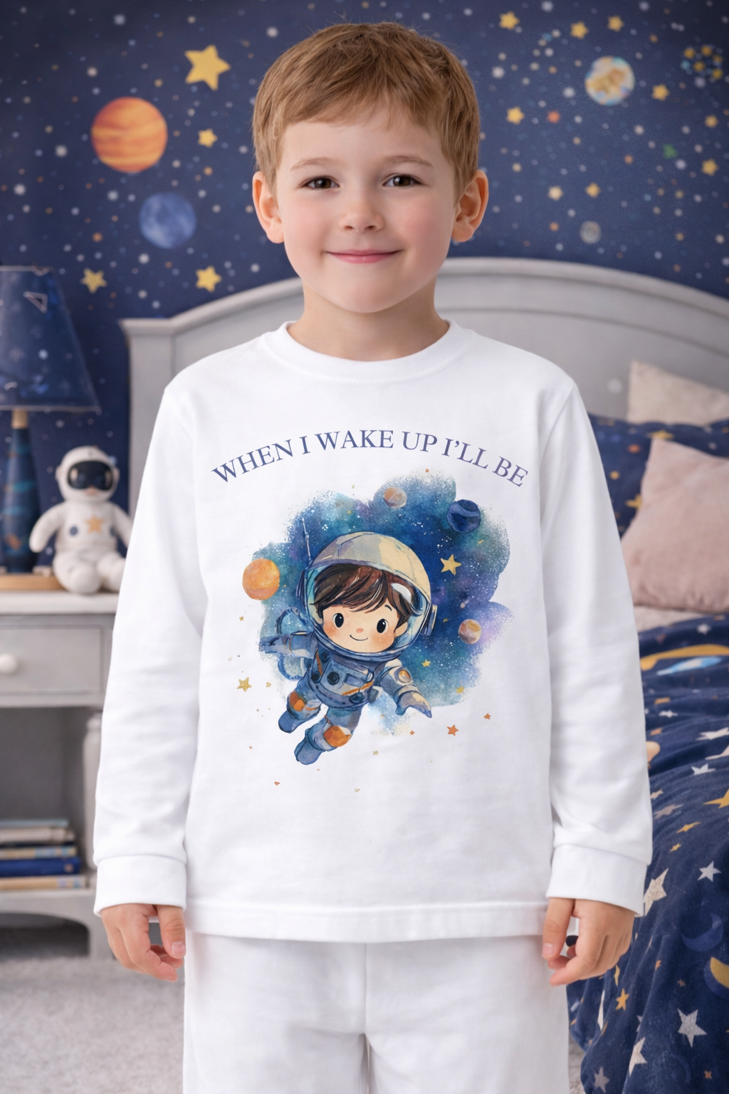When I Wake Up Personalised Kids PNG Bundle – 10 Mystery Digital Downloads | Custom Name Space | Boys & Girls Dream Designs