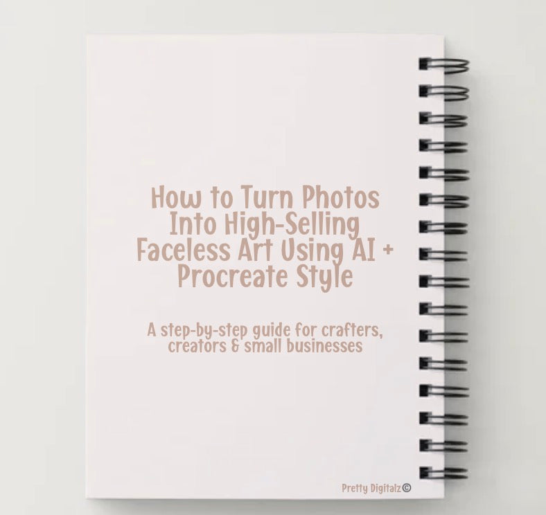 Faceless Portraits Made Easy – Learn to Create High-Selling AI Faceless Art for Crafters (Mini eBook)
