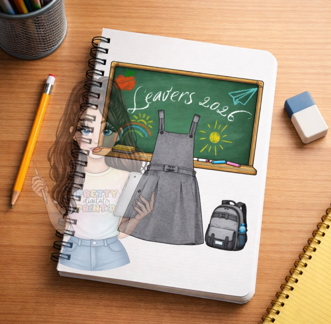 School Leavers 2026 PNG Bundle | Boy & Girl Uniform Design | End of Year Gift | Primary School Leavers Shirt Design | Printable Sublimation File