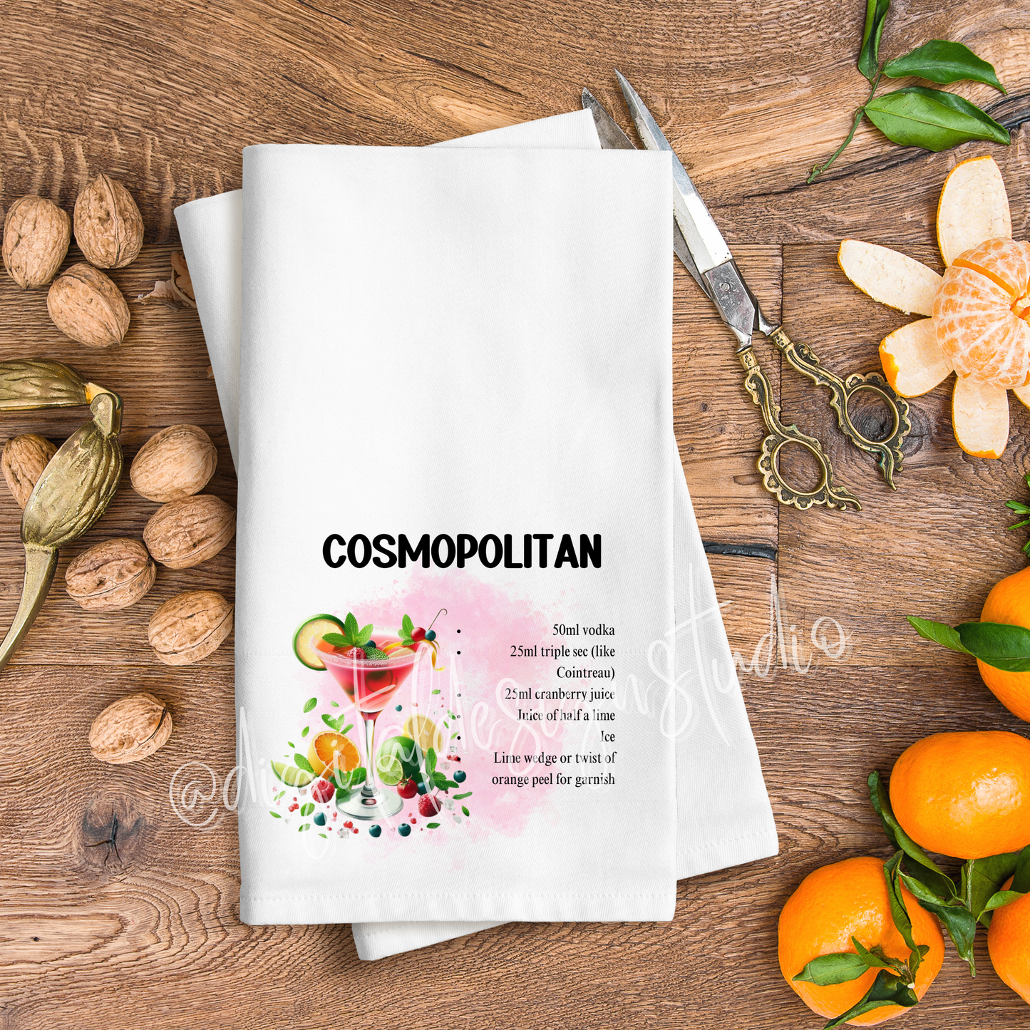 Cocktail Recipe PNG Bundle – Piña Colada, Cosmopolitan, Mojito, Daiquiri & Margarita Digital Download