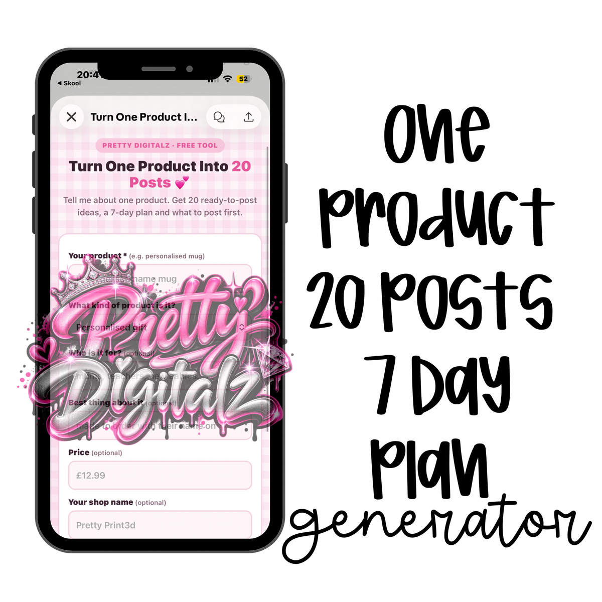 Turn One Product Into 20 Posts | Social Media Content Tool for Crafters