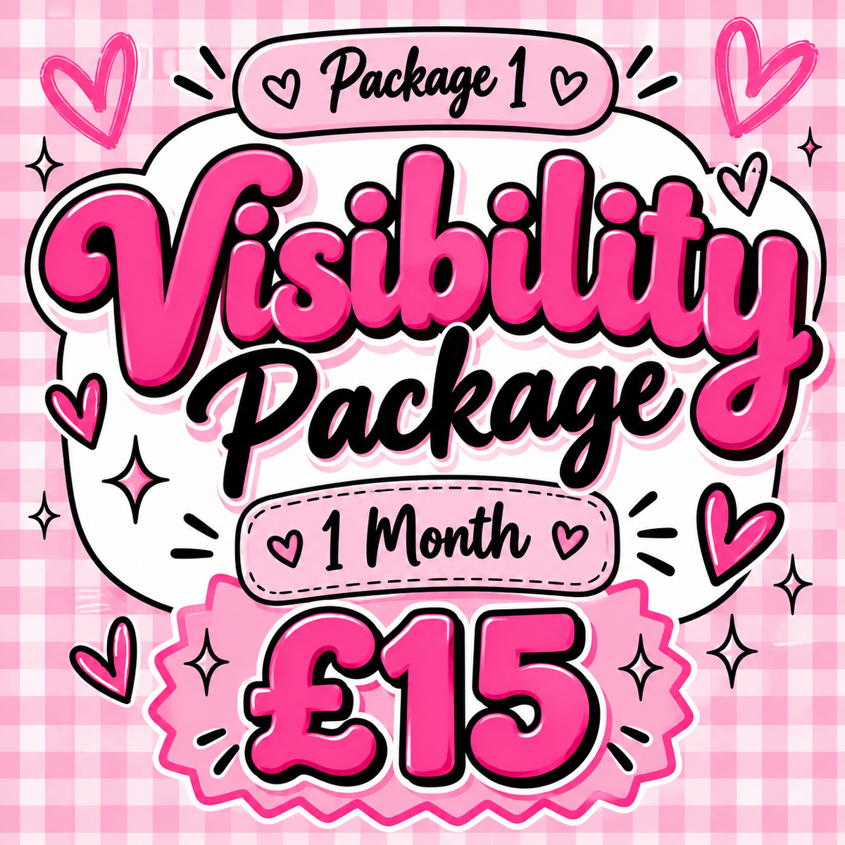 Monthly Visibility Package | 30-Day Content Plan | £15