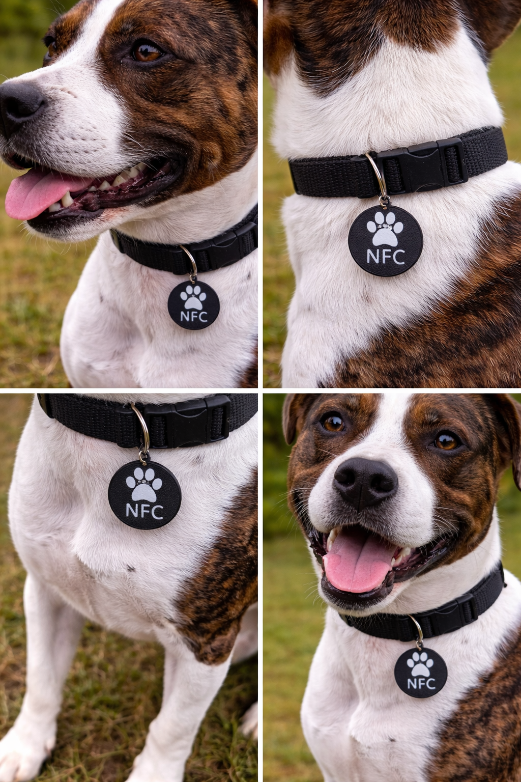 NFC Dog Tag – Smart Pet ID Tag | Scan to Call Owner | 3D Printed Custom Dog Tag UK