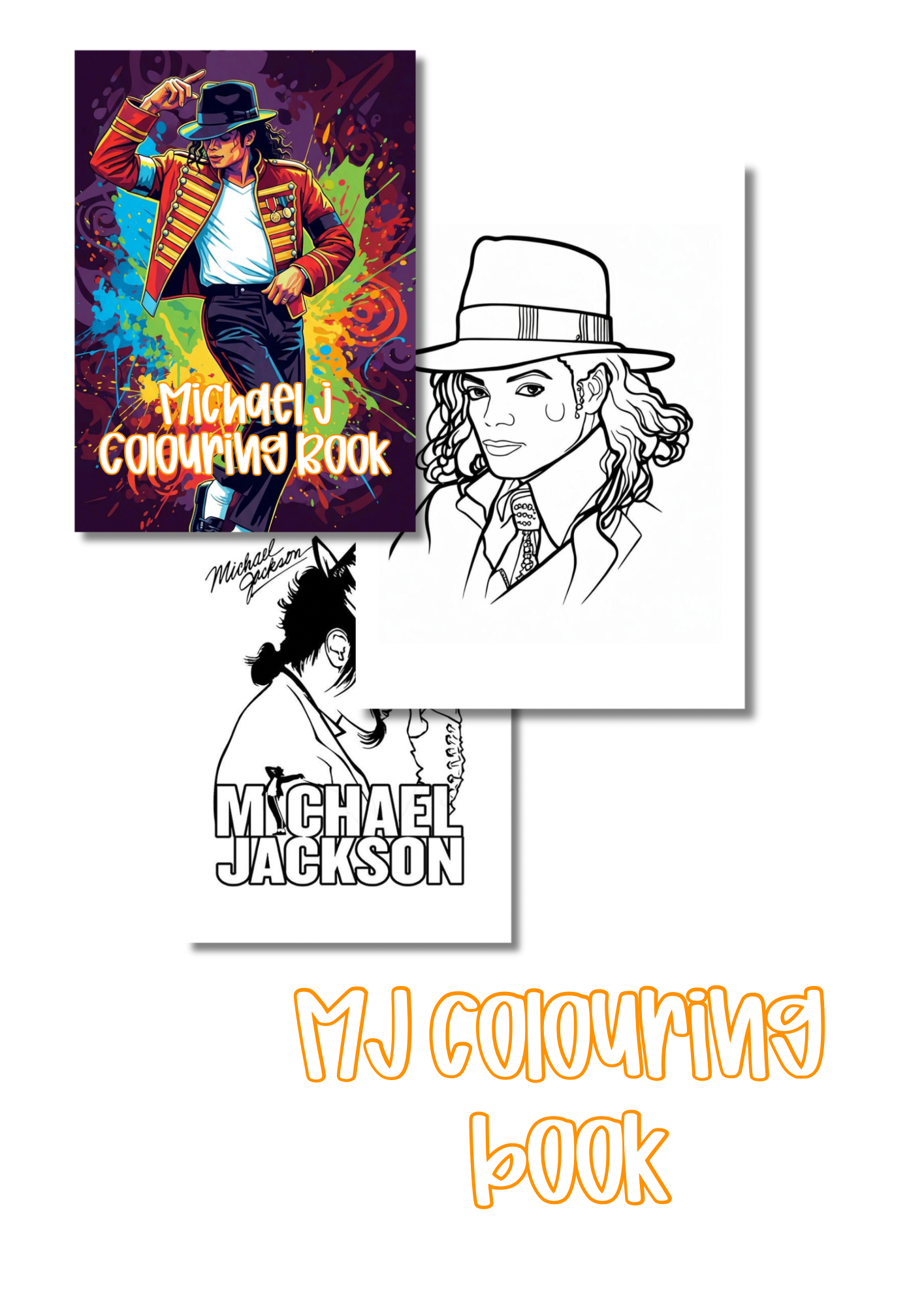 Michael Jackson Colouring Book Digital Download | 21 Printable Colouring Pages | Pop Music Inspired Colouring Activity | Instant Canva link Download | A4 Printable