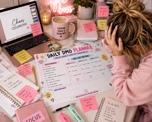 A5 Brain Dump Notepad + A3 Daily DMO Planner
SPECIAL OFFER — BOTH FOR JUST £8 💅