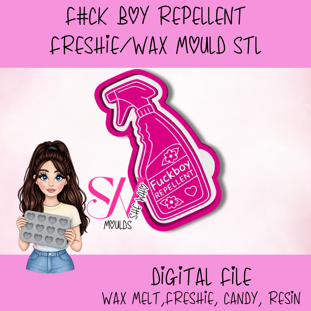 Funny Wax Melt Mould STL File – Freshie, Resin & Candy Mould Template | Instant Digital Download