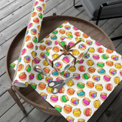 A3 Kawaii Dumpling Wrapping Paper Sheets | Cute Pastel Gift Wrap | Funny Food Gift Wrap | Colourful Aesthetic Wrapping Paper | Choice of 4 Designs