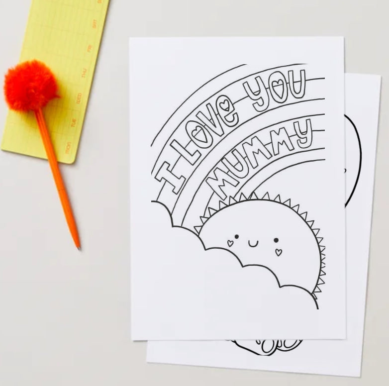 Mother’s Day colouring book and activities