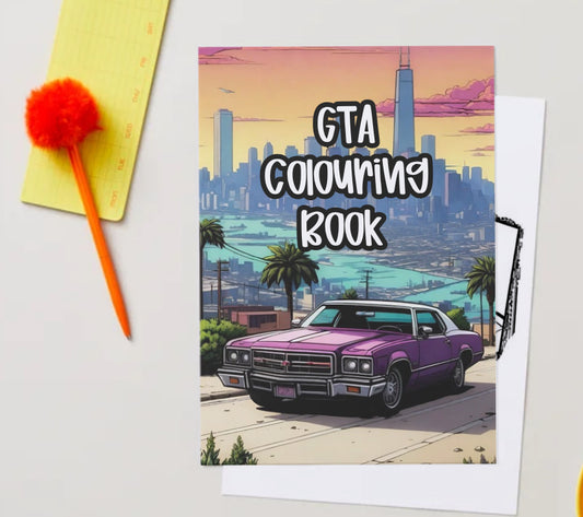 GTA colouring book pdf digital download