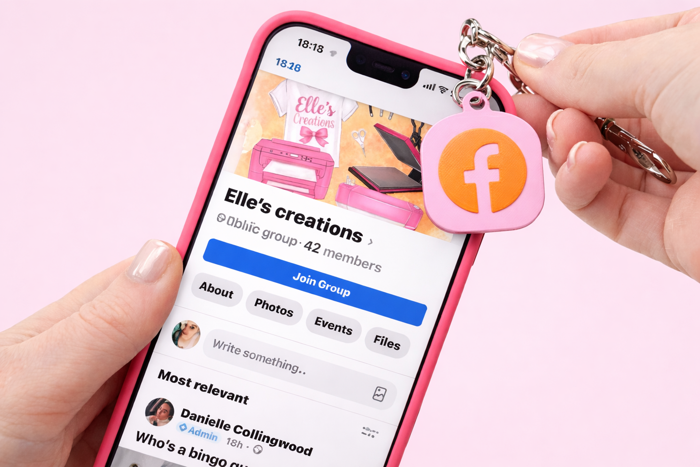NFC Social Media Keychain | Tap to Follow Tag | Business Link Keyring | Custom NFC Tag for Instagram, Facebook, TikTok | Small Business Tool