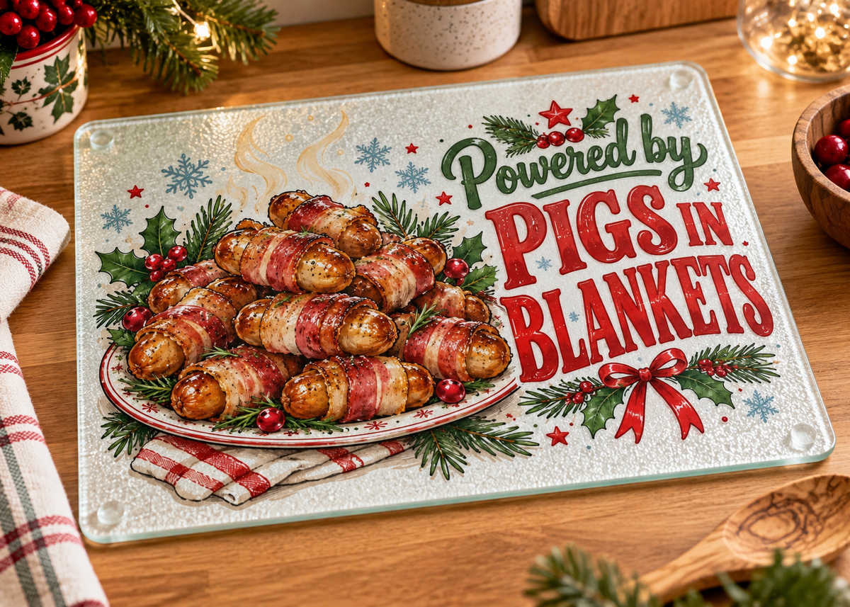 Christmas Kitchen Chopping Board PNG Bundle | 10 Festive Sublimation Designs | Funny Christmas Kitchen Digital Download