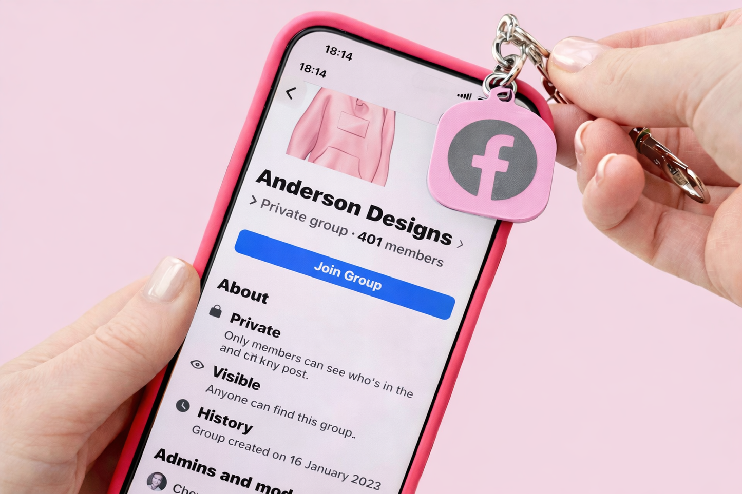 NFC Social Media Keychain | Tap to Follow Tag | Business Link Keyring | Custom NFC Tag for Instagram, Facebook, TikTok | Small Business Tool
