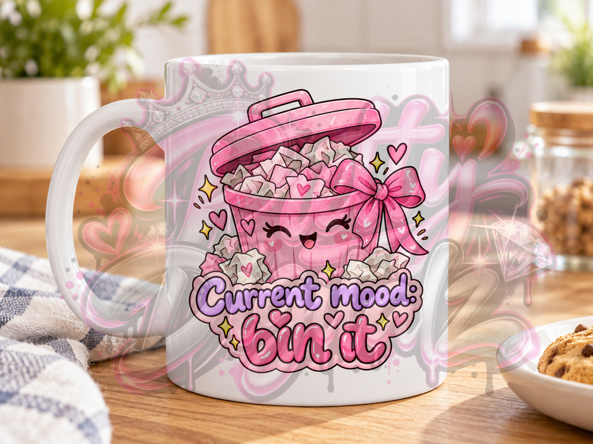 10 Girly Mental Health PNG Bundle | Funny Overthinking & Chaotic Girl Sublimation Designs | 300 DPI Digital Download