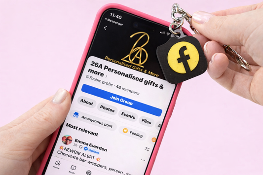 NFC Social Media Keychain | Tap to Follow Tag | Business Link Keyring | Custom NFC Tag for Instagram, Facebook, TikTok | Small Business Tool
