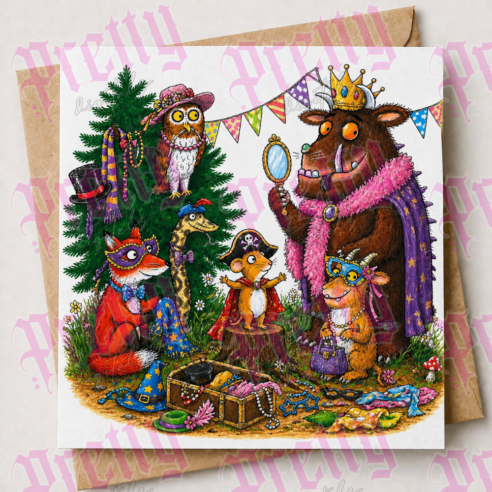 6 Birthday Card Designs Bundle | Cute Animal Birthday Cards | Kids Birthday Card Set | Printable Greeting Cards | Digital Download | No Text Included