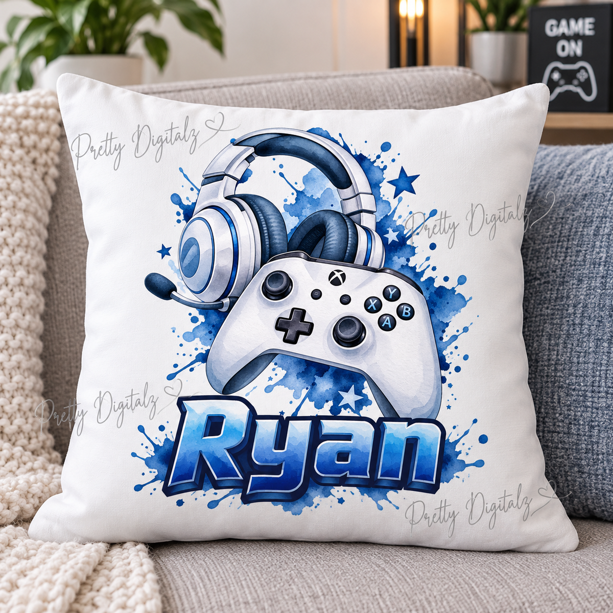 Gamer Boy PNG Bundle | 10 Gaming Controller & Headset Designs | 300 DPI Digital Download