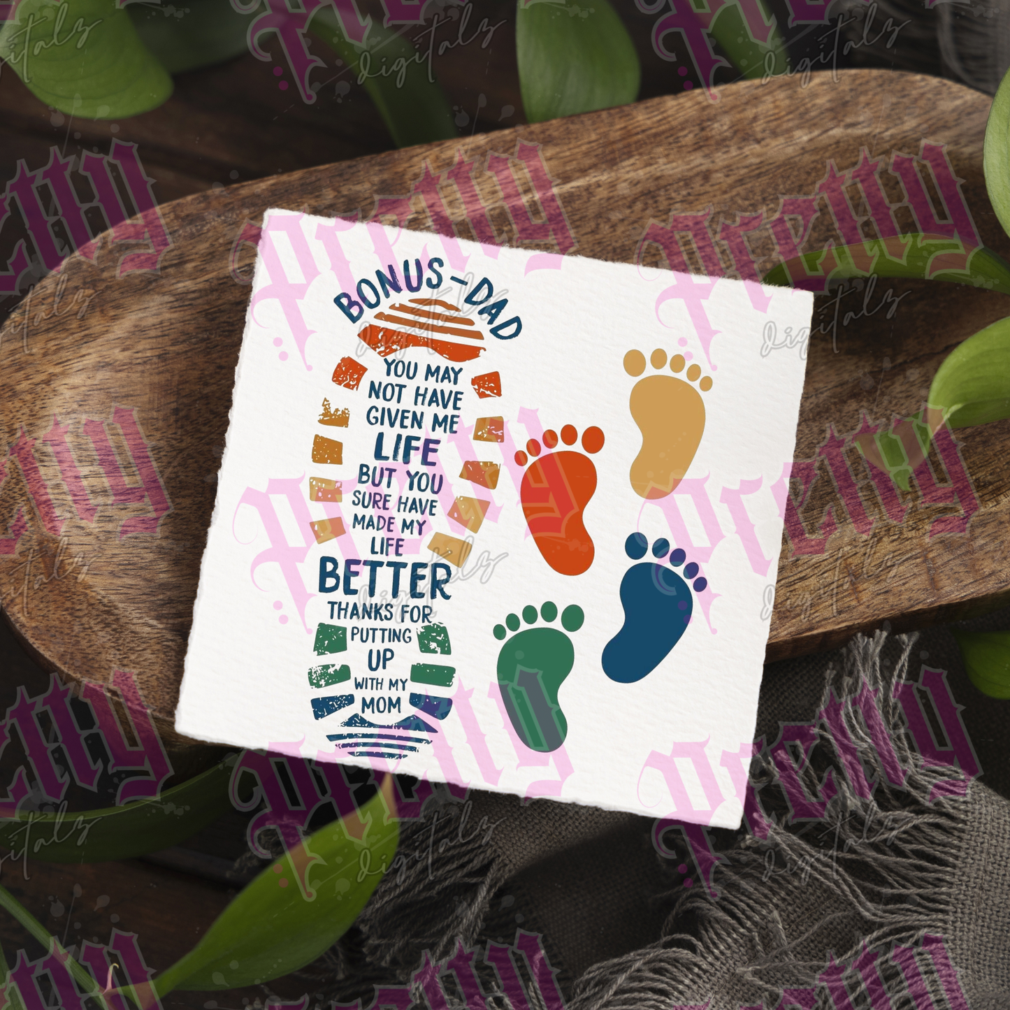 Father’s Day Card Designs Editable Canva Template Bundle – Digital Download