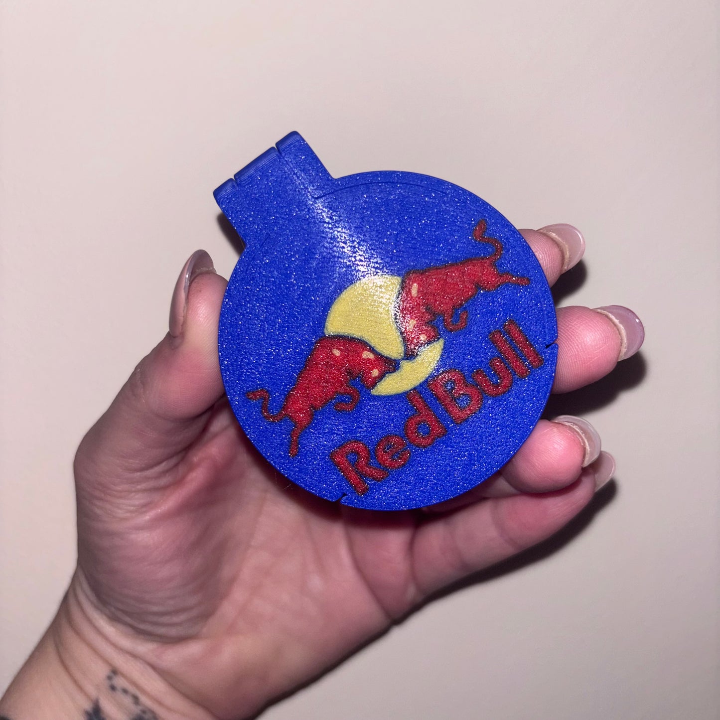 Red Bull Can Lid Cover | Reusable Fizzy Saver Cap | Fits Standard & Large Cans | 3D Printed Drink Cover | Keeps Drinks Fresh & Bug-Free