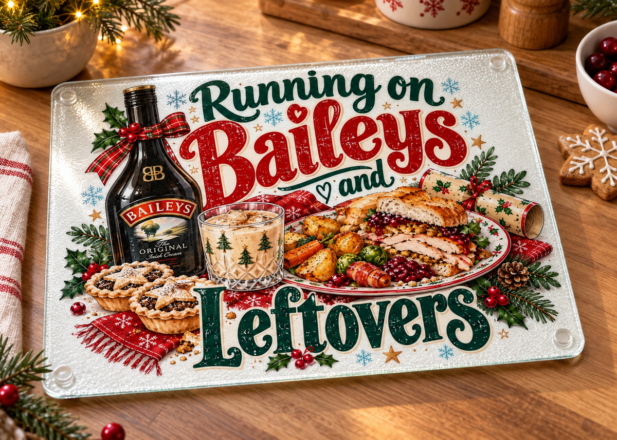 Christmas Kitchen Chopping Board PNG Bundle | 10 Festive Sublimation Designs | Funny Christmas Kitchen Digital Download