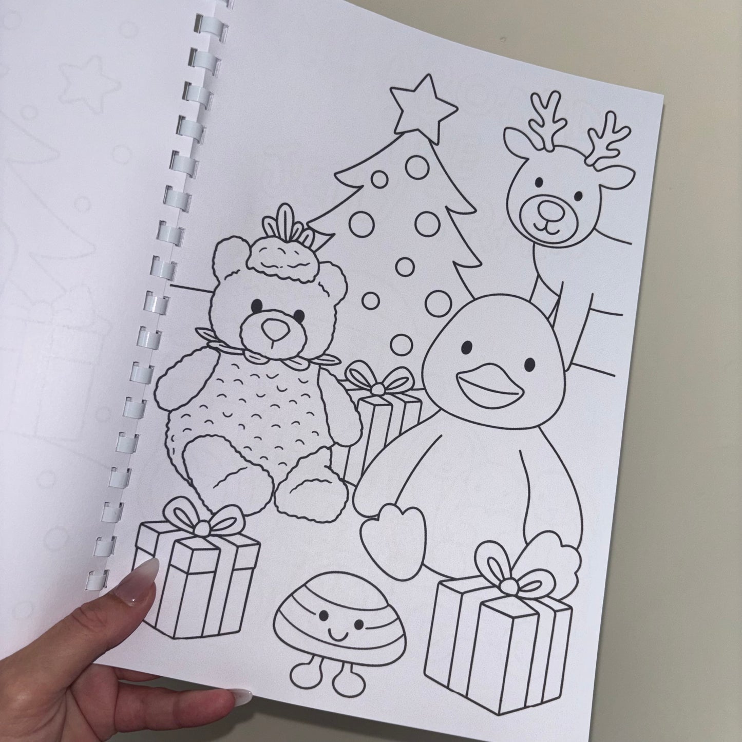 Christmas Jellycat Inspired Colouring Book | 20 Page Kids Christmas Colouring Book | Festive Activity Book | Stocking Filler Gift