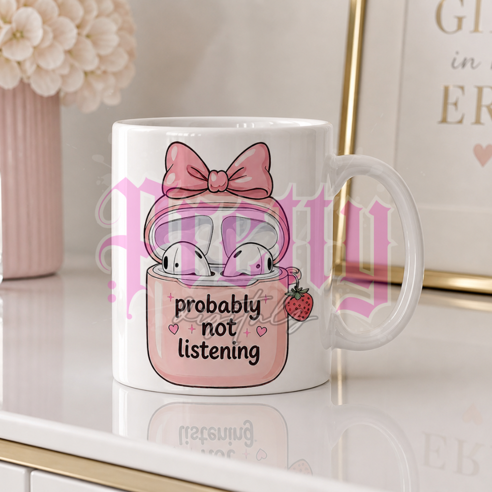 AirPods Quotes PNG Bundle x7 | Funny Girly Mug Designs | Sassy Quotes Sublimation Files | Pink Coquette Aesthetic Digital Download