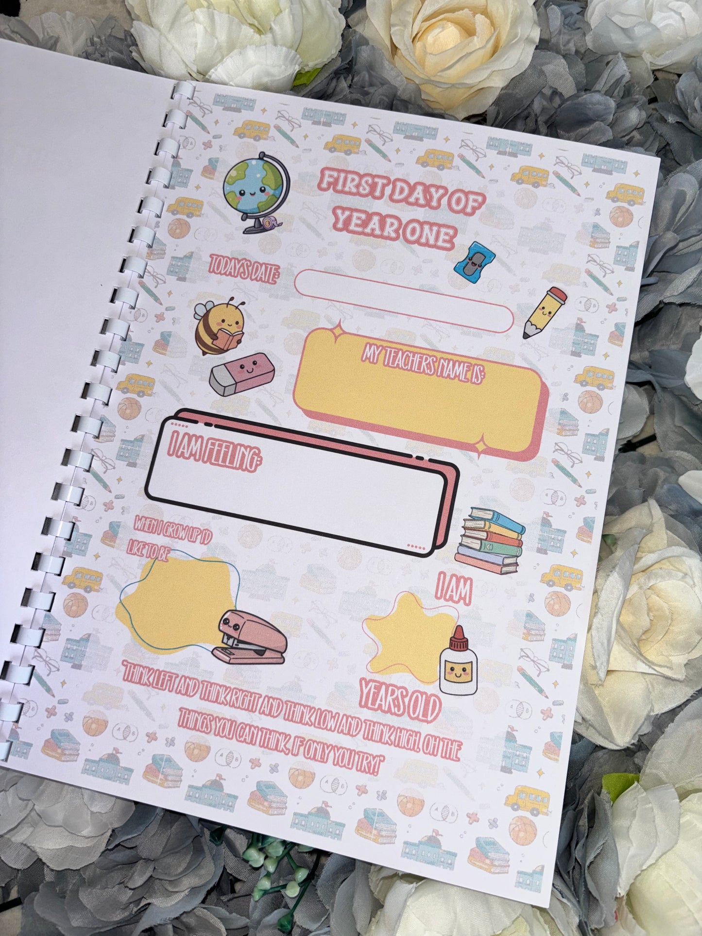 My School Journey Book | First Day to Last Day Memory Book | Personalised School Years Keepsake | Child Photo & Milestone Record Book | Reception to Year 6