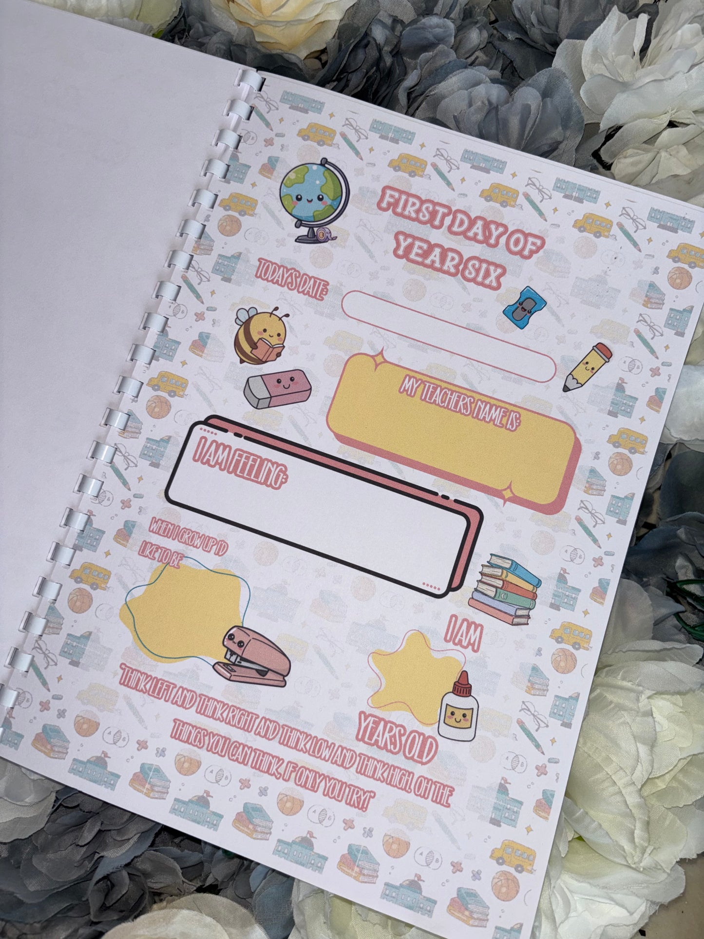 My School Journey Book | First Day to Last Day Memory Book | Personalised School Years Keepsake | Child Photo & Milestone Record Book | Reception to Year 6