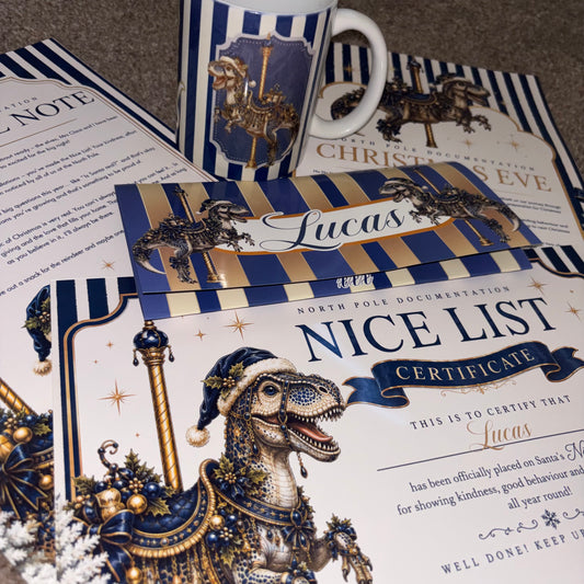 Personalised Christmas letter and mug gift bundle preview