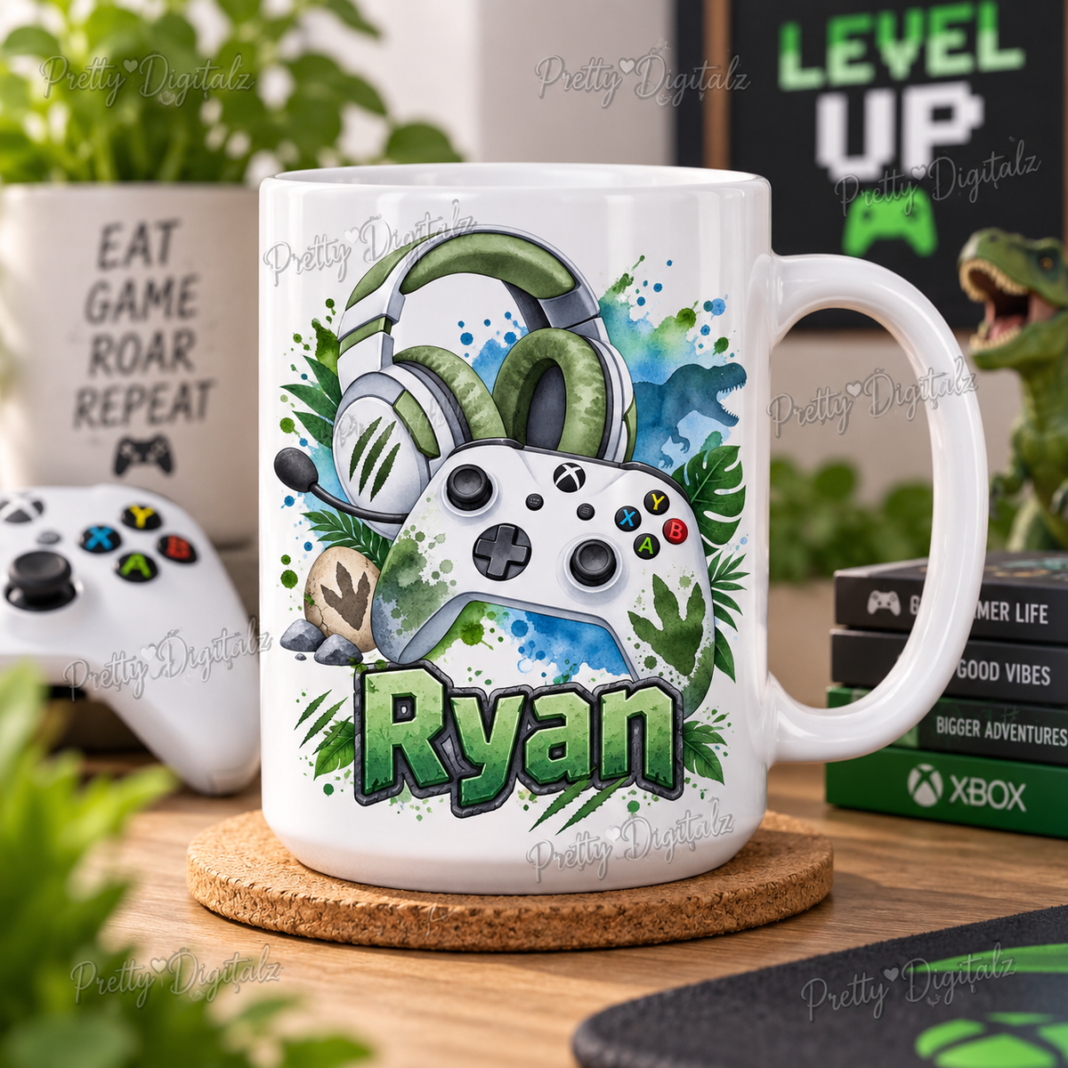 Gamer Boy PNG Bundle | 10 Gaming Controller & Headset Designs | 300 DPI Digital Download