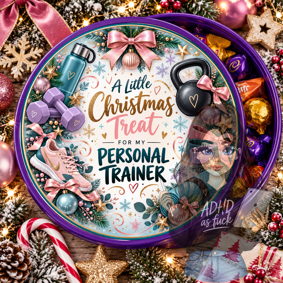 Christmas Occupation Chocolate Tub Lid Designs – Set of 9 PNG Digital Downloads