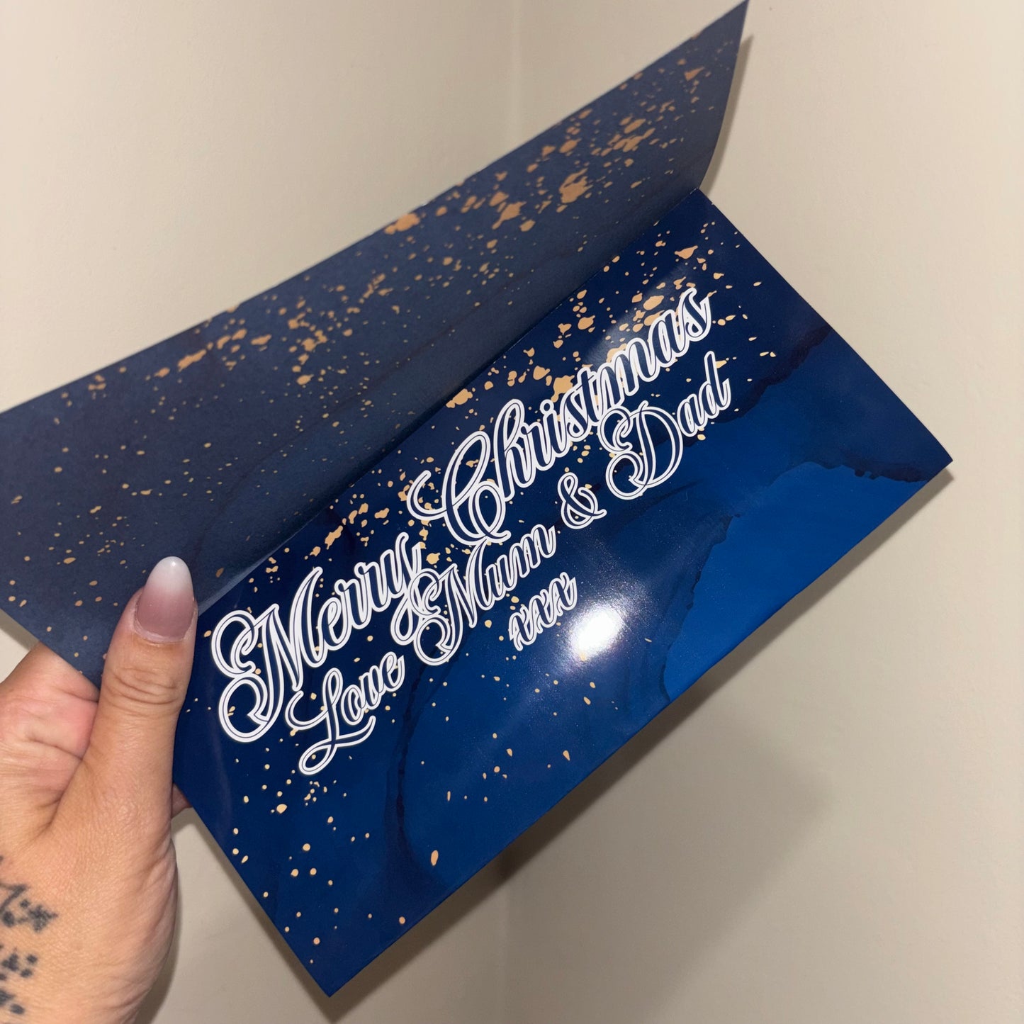 Personalised Christmas Money Holder | Luxury Cash Gift Envelope | Custom Name & Personalised Inside Message | Christmas Money Wallet for Kids | Reusable Gift Holder