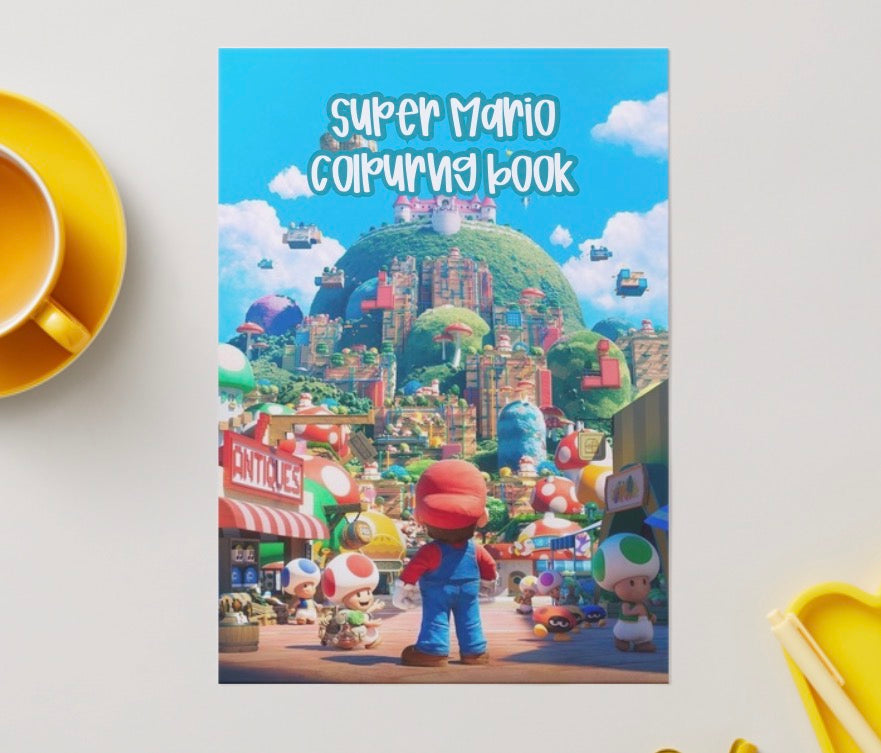 Plumber Hero Colouring Book | 21 Page Kids Colouring Pack | Fun Cartoon Character Activity Book | Printable PDF Download | Boys Gaming Inspired