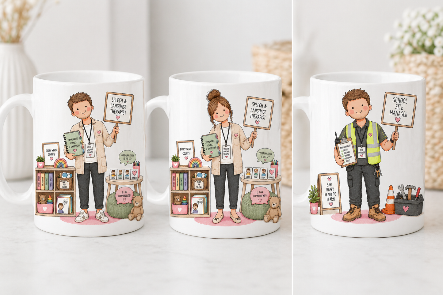 Editable Teacher Thank You Gift | Personalised School Staff Print | Canva Template | End of Term Card | TA SEN Childminder Reception Gift 18 illustrations