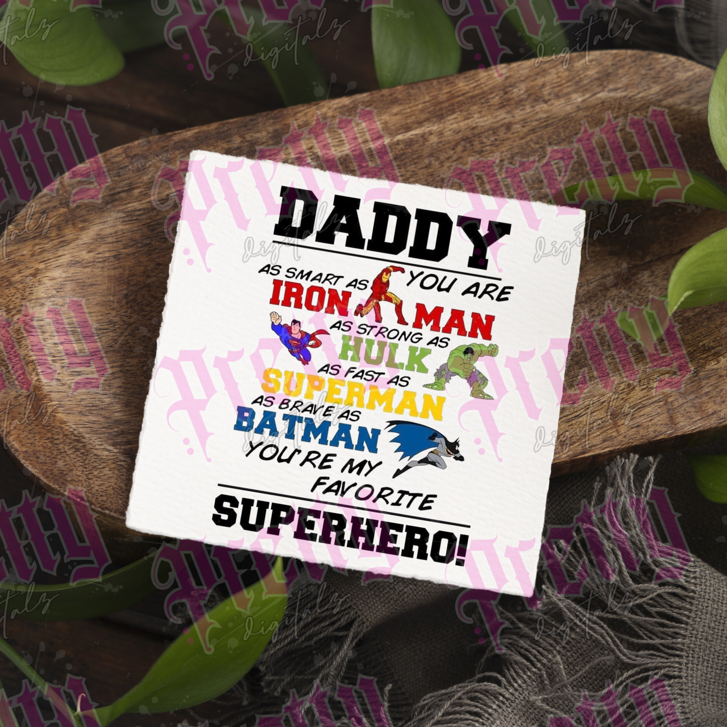Father’s Day Card Designs Editable Canva Template Bundle – Digital Download