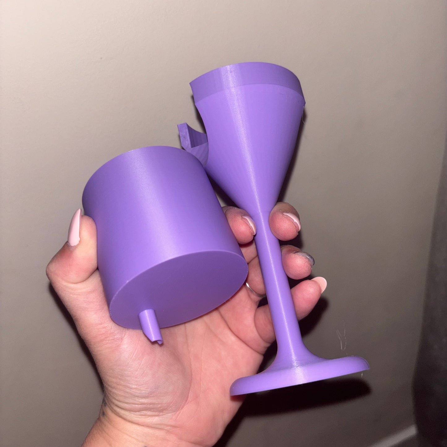 16oz Snow Globe Funnel, Lid Holder & Glitter Pokey Tool Set | Tumbler Filling Kit | Resin & Glitter Pouring Aid | 3D Printed Craft Tool