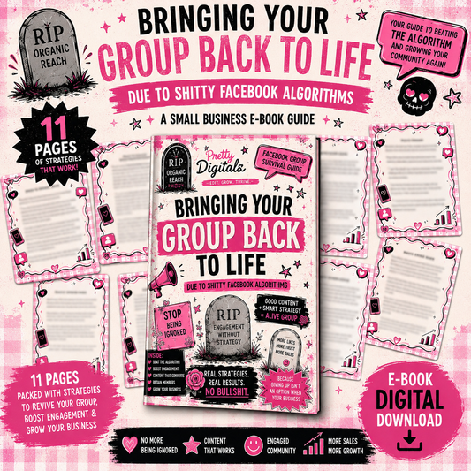Facebook group engagement guide digital ebook cover