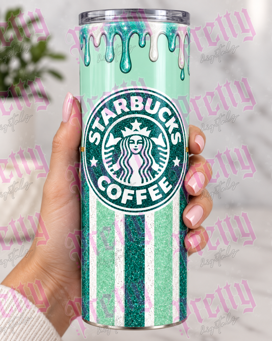 Set of 10 Glitter Coffee Tumbler Designs | 20oz Sublimation PNG Bundle | Digital Download