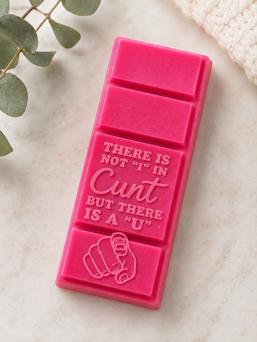 There Is No “I” In C*nt Wax Melt Mould | Funny Adult Silicone Wax Melt Bar Mould | Novelty Wax Melt Making Supplies