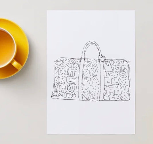 Designer handbag colouring book pdf