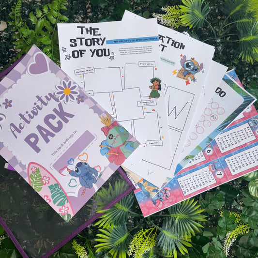 Summer Activity Pack – Reusable Wipeable Folder | 20 Fun Learning Activities | Personalised Children’s Travel Pack